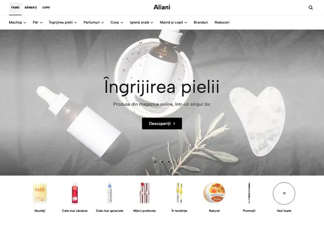 aliani.ro homepage